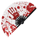 Bloody Halloween Bamboo hand fan