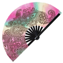 Henna Bamboo Hand Fan