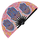 Hamsa Bamboo Hand Fan