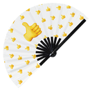 Emoji Bamboo Hand Fan