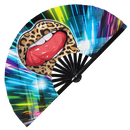 Lips Bamboo Hand Fan