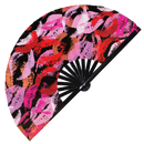 Lips Bamboo Hand Fan
