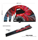 Lips Bamboo Hand Fan