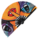 Lips Bamboo Hand Fan