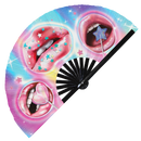 Lips Bamboo Hand Fan