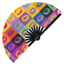 Lips Bamboo Hand Fan