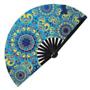 Mandala Bamboo Hand Fan