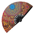 Mandala Bamboo Hand Fan