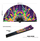 Mardi Gras Carnival 2 Bamboo Hand Fan