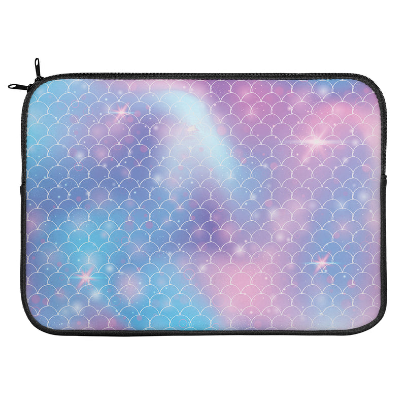 Mermaid Scales Sleeve Pouch Case Bag for Laptop Notebook Pouch UV Glow Holographic Sirena Iridescent Summer Trippy Rainbow Little Mermaid fins