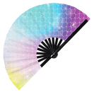 Mermaid Scales 2 Bamboo Hand Fan
