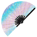 Mermaid Scales 2 Bamboo Hand Fan