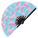 Mermaid Scales 2 Bamboo Hand Fan