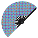Mermaid Scales 2 Bamboo Hand Fan