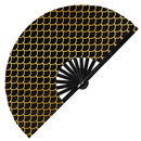 Mermaid Scales Bamboo Hand Fan