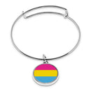 Pride Flag Cuff Bracelet With Pendant
