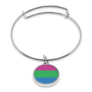 Pride Flag Cuff Bracelet With Pendant