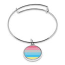 Pride Flag Cuff Bracelet With Pendant
