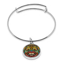 Balinese Barong Mask Cuff bracelet with pendant