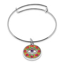 Evil Eye Cuff Bracelet With Pendant