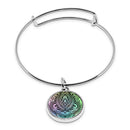 Henna Cuff Bracelet With Pendant