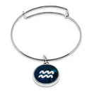 Zodiac Sign Cuff Bracelet with pendant