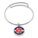 Pride LGBT Flags Cuff Bracelet With Pendant
