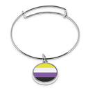 Pride Flag Cuff Bracelet With Pendant