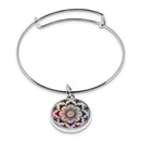 Henna Cuff Bracelet With Pendant