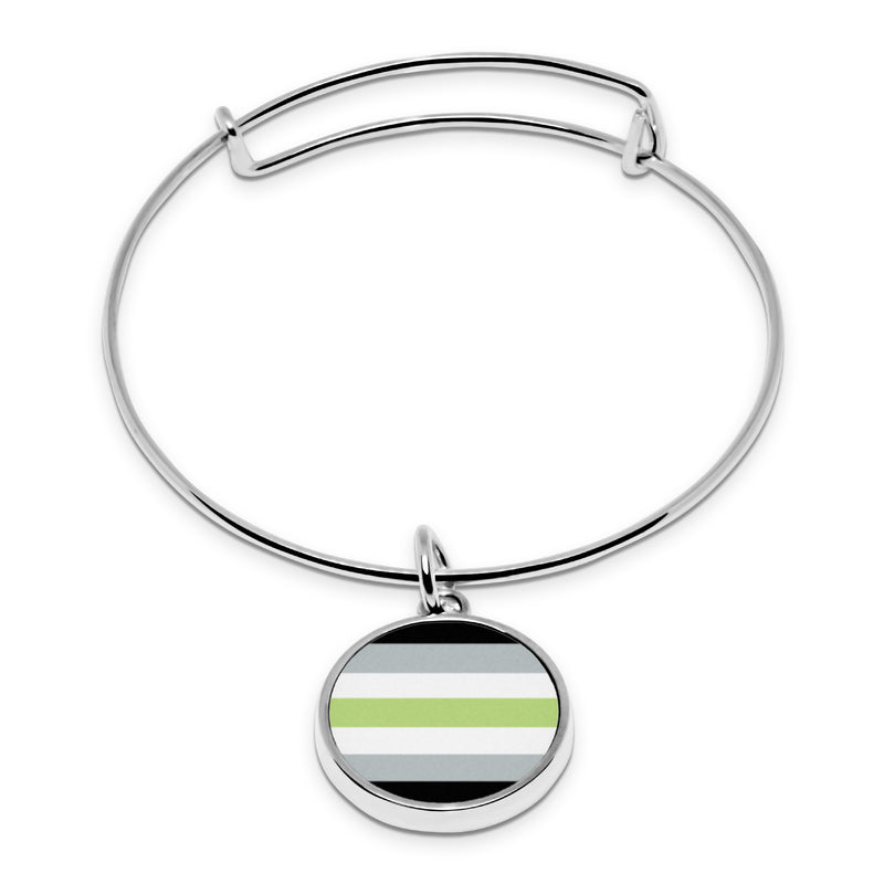 Pride LGBT Flags Fluorescent print Wrapped Hinge Cuff Bracelet with pendant Agender Aromantic BDSM Pride Bigender Butch Demiromantic Demisexual Labrys Lesbian Leather Omnisexual Polyamory Polygender Puppy Pride Twink Delicate Thin Cuff Bangle Metal Stainless Cuffed bracelet