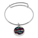 Military Camouflage Cuff Bracelet With Pendant