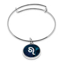 Zodiac Sign Fluorescent print Wrapped Hinge Cuff Bracelet with pendant Aquarius Aries Cancer Gemini Leo Libra Pisces Scorpio Taurus Virgo Birth Signs Constellations Delicate Thin Cuff Bangle Metal Stainless Cuffed bracelet