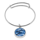 Military Camouflage Cuff Bracelet With Pendant