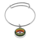 Evil Eye Cuff Bracelet With Pendant