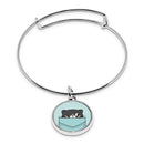 Cute Cat Pockets Cuff Bracelet With Pendant