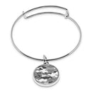 Military Camouflage Cuff Bracelet With Pendant