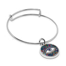 Evil Eye Cuff Bracelet With Pendant