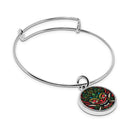 Balinese Barong Mask Cuff bracelet with pendant