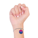 Pride Flag Cuff Bracelet With Pendant