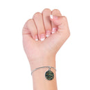 Military Camouflage Cuff Bracelet With Pendant