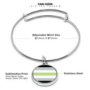 Pride LGBT Flags Cuff Bracelet With Pendant