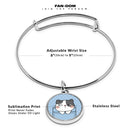 Cute Cat Pockets Cuff Bracelet With Pendant