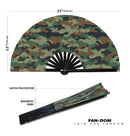 Military Camouflage Bamboo Hand Fan
