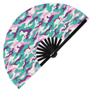 Military Camouflage Bamboo Hand Fan