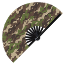 Military Camouflage Bamboo Hand Fan