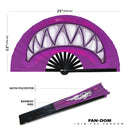 Monster Mouth Halloween Bamboo Hand Fan