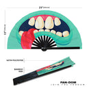 Monster Mouth Halloween 2 Bamboo Hand Fan