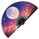 Moon Bamboo Hand Fan