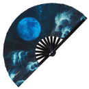 Moon Bamboo Hand Fan