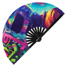 Astronaut Galaxy | Bamboo hand fan